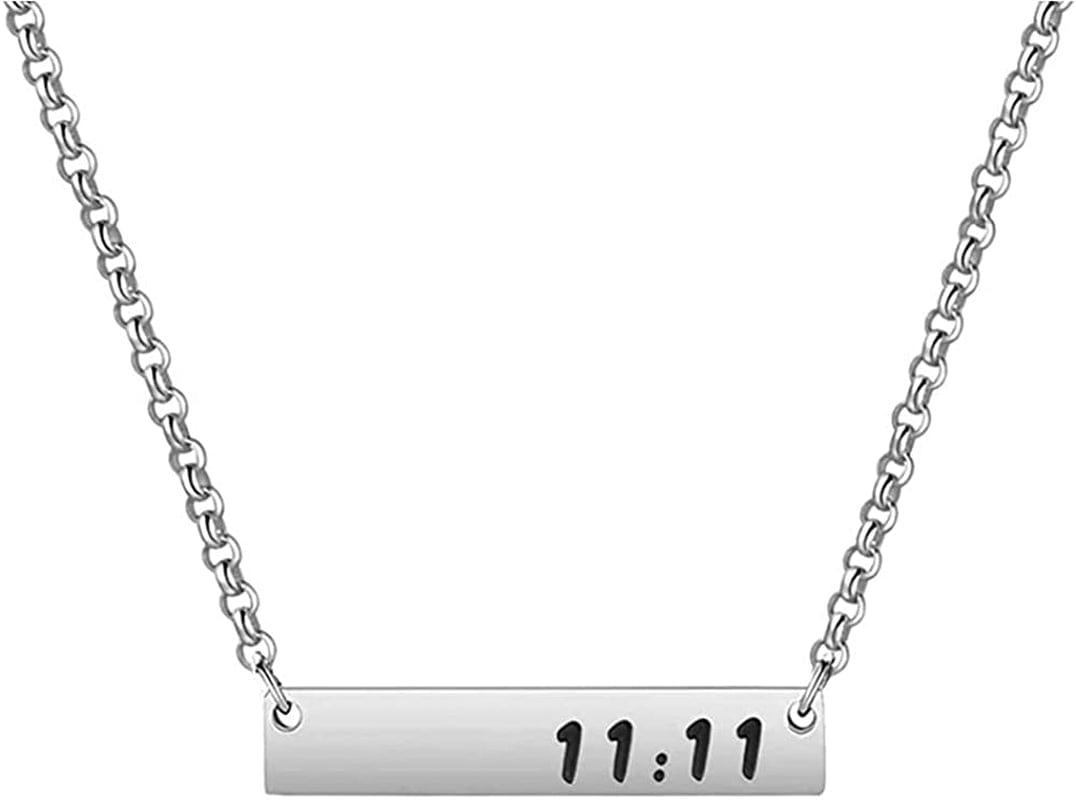 11:11 Angel Wing Necklace Make a Wish Jewelry bar necklace