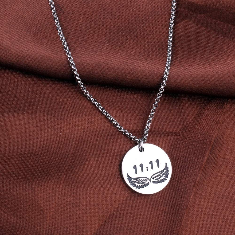 11:11 Angel Wing Necklace Make a Wish Jewelry