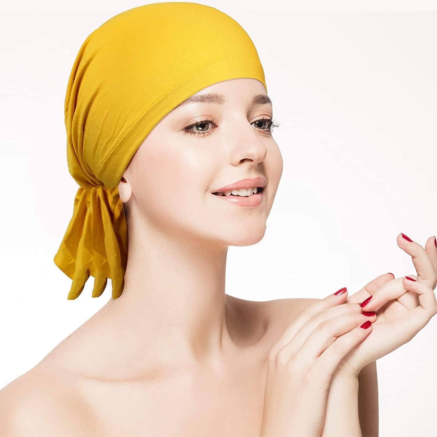 11 Pcs Headwear Turbans Head Covers for Women Pretied Head Scarves Multicolor Head Wrap Headwear for Girls Apparel & Accessories > Clothing Accessories > Headwear Janmercy