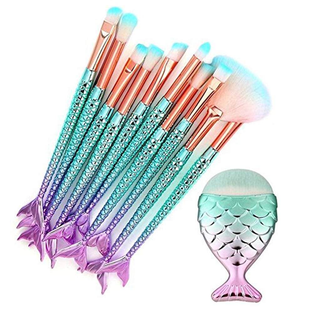 11 PCS Makeup Brush Set Professional Eye Makeup Brushes for Eyeshadow Concealer Eyeliner Brow Blending Brush Tool Health & Beauty > Personal Care > Cosmetics > Cosmetic Tools > Makeup Tools Tenmon