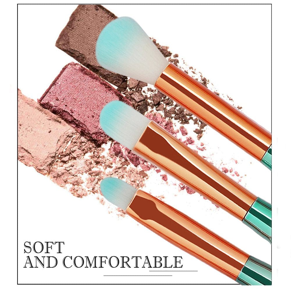 11 PCS Makeup Brush Set Professional Eye Makeup Brushes for Eyeshadow Concealer Eyeliner Brow Blending Brush Tool Health & Beauty > Personal Care > Cosmetics > Cosmetic Tools > Makeup Tools Tenmon