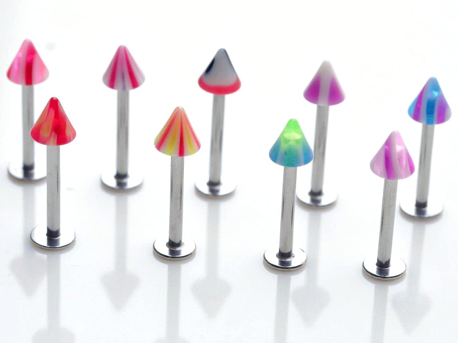 110 PCS Body Jewelry Piercing Eyebrow Navel Belly Tongue Lip Bar Ring 22 Styles Apparel & Accessories > Jewelry > Body Jewelry Skylarking