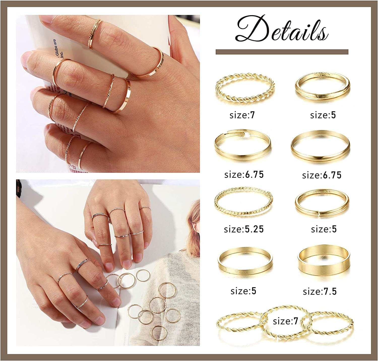112Pcs Simple Knuckle Midi Ring Sets Vintage Bohemian Hollow Silver&Gold Finger Stackable Rings for Women Rings Jewelry Gifts women rings