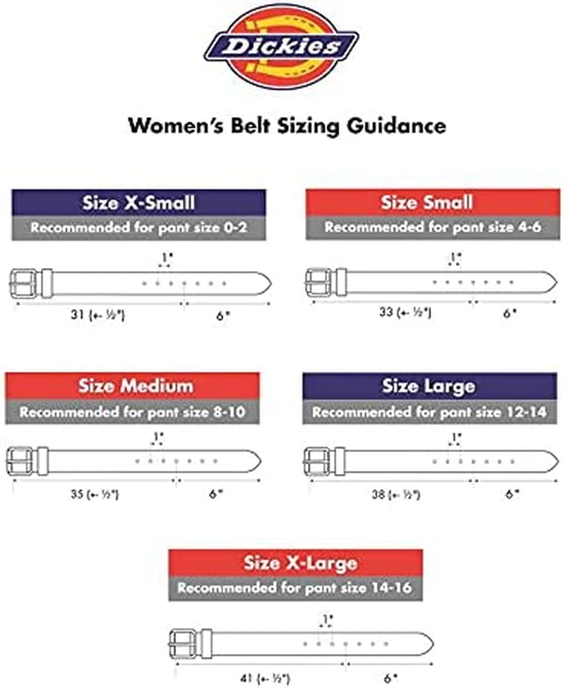 Dickies Women’S Leather Casual Belt Apparel & Accessories > Clothing Accessories > Belts Dickies