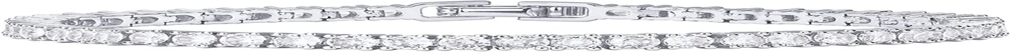 PAVOI 14K Gold Plated 3Mm Cubic Zirconia Classic Tennis Bracelet | Gold Bracelets for Women | Size 6.5-7.5 Inch Apparel & Accessories > Jewelry > Bracelets PAVOI White Plated 7 Inches