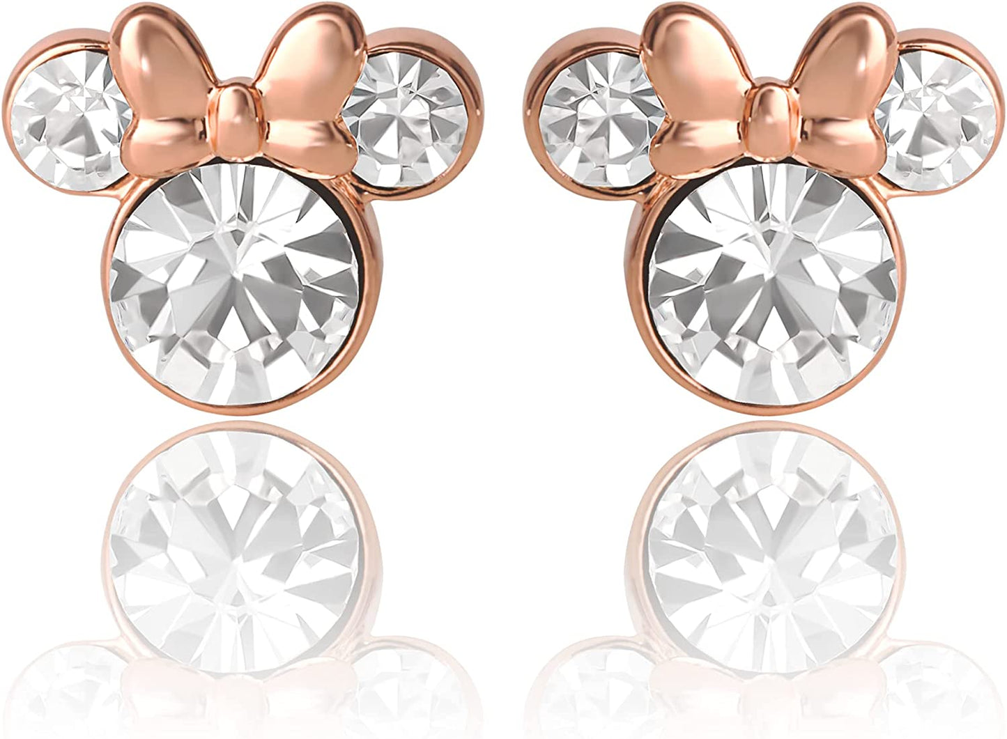 Disney Womens Minnie Mouse Birthstone Stud Earrings - Minnie Mouse Earrings - Birthstone Jewelry - Disney Jewelry Apparel & Accessories > Jewelry > Earrings Disney April-Rose