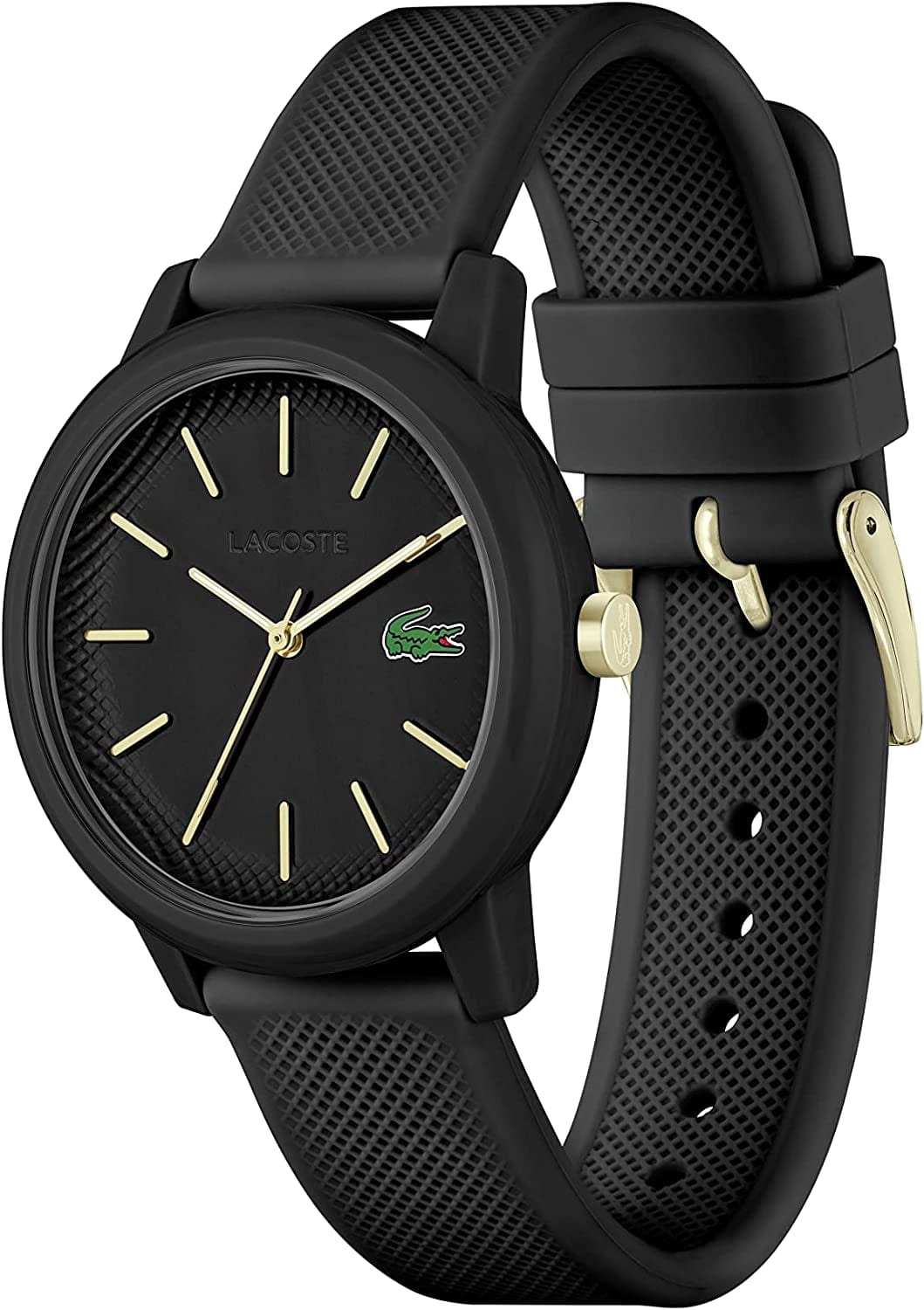 .12.12 Women'S Quartz Plastic and Silicone Strap Watch