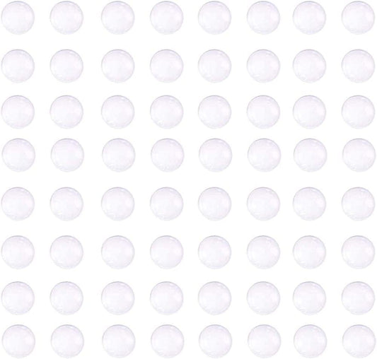 12 MM 100 Pcs Glass Cabochons round Small Clear for Jewelry Making Art Craft Project DIY Charms Rings Earring Necklace Cameo Pendants