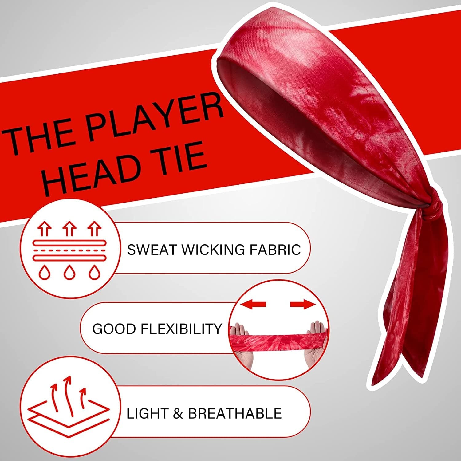 12 Pcs Dye Tie Headbands Adjustable Tie on Headband Elastic Sweat Sports Bandana Non Slip Sports Head Ties for Women Athletic Hair Head Band for Men Running Yoga Soccer Workout Accessories, 12 Colors Apparel & Accessories > Clothing Accessories > Bandanas & Headties Civaner