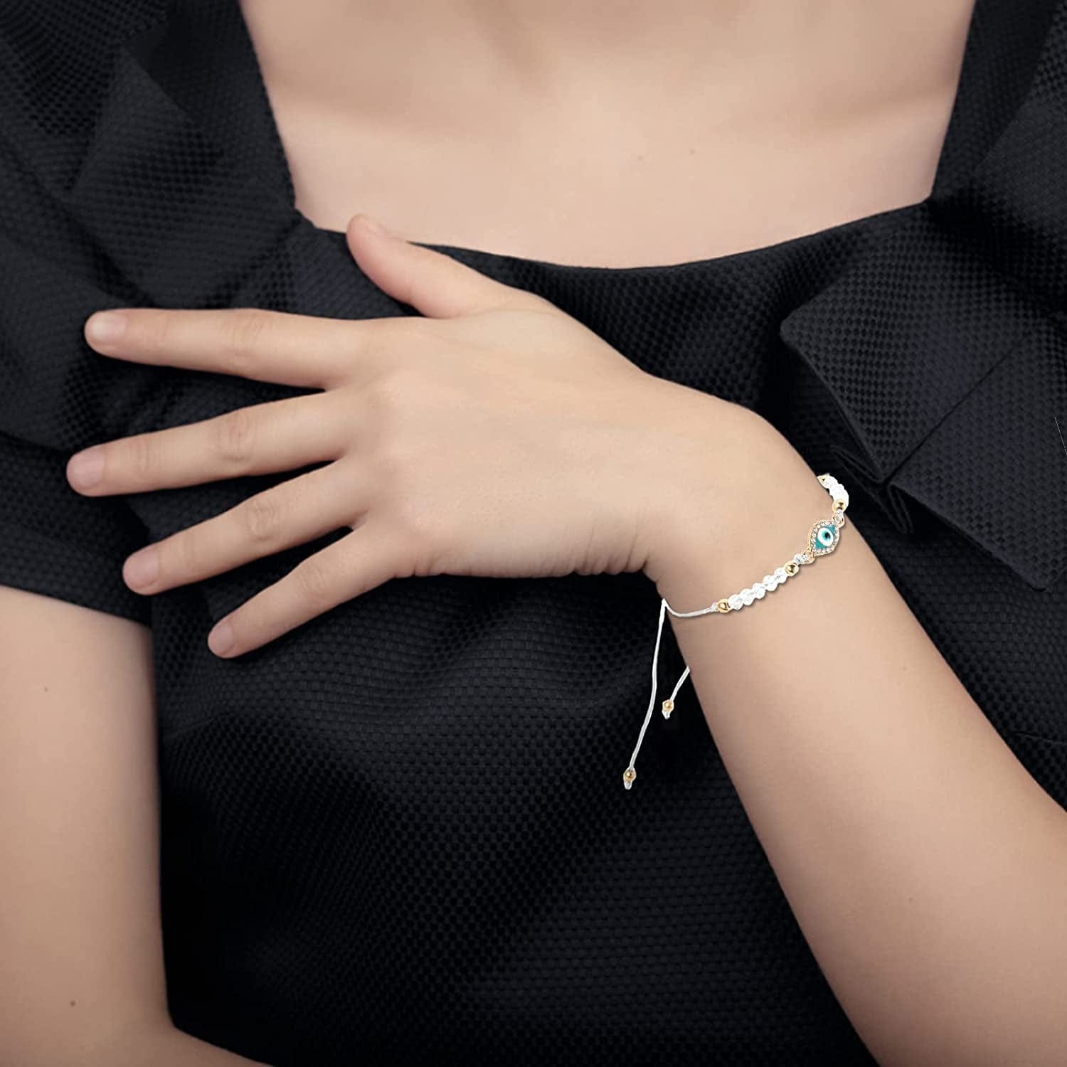 12 Pcs Evil Eye Bracelets Protection Bracelet Mexican Bracelets Mal De Ojo Bracelets Evil Eye Jewelry Hamsa Bracelet Evil Eye Anklet Gold Evil Eye Bracelet for Women Girls Boys Apparel & Accessories > Jewelry > Bracelets DOOBO