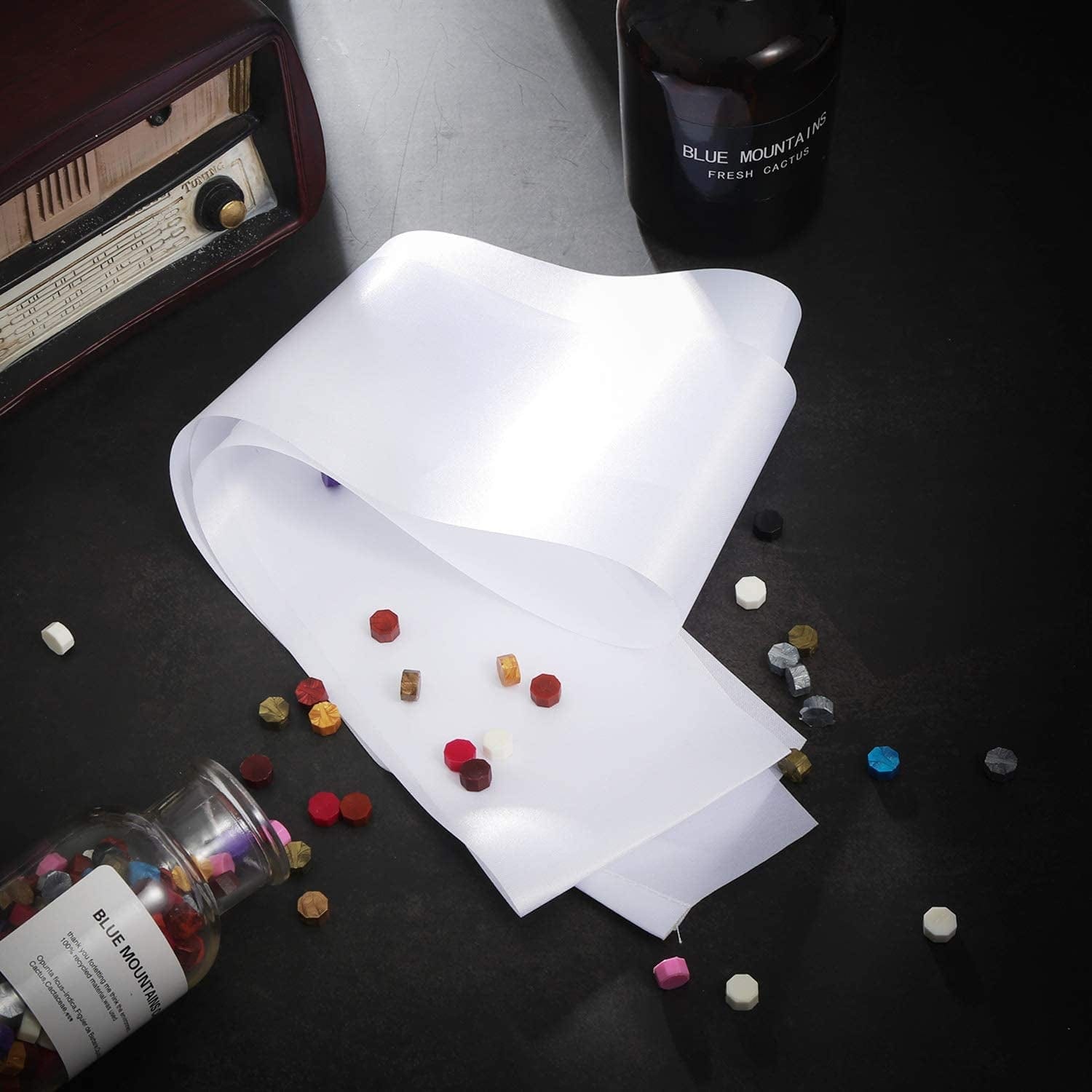 12 Pieces Blank Satin Sashes Plain Sashes Party Accessory for Graduation Wedding Party DIY Supplies(White) Apparel & Accessories > Clothing Accessories > Sashes Patelai