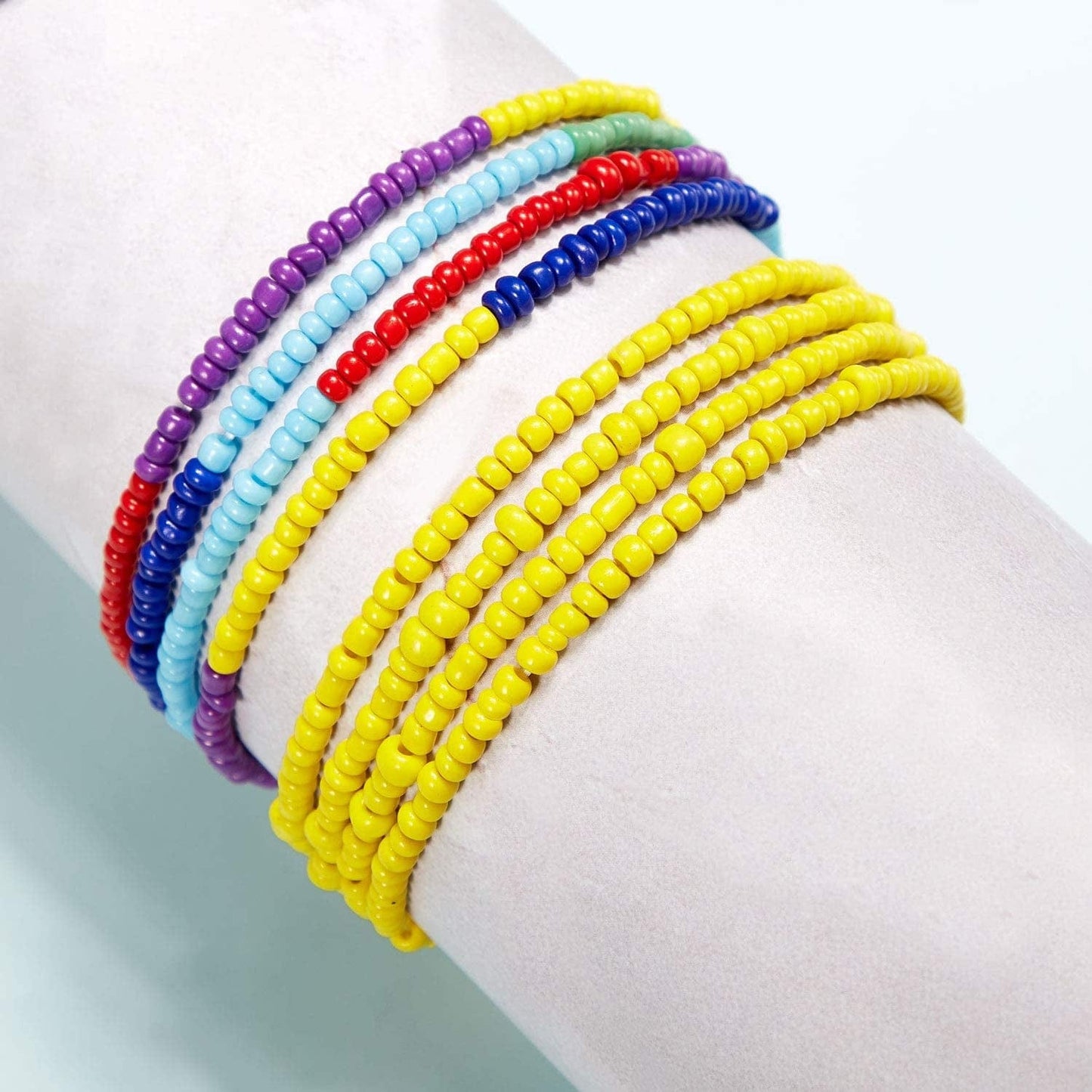 12 Pieces Elastic Waist Bead Chains Summer Body Chains Colorful Belly Beads African Bikini Jewelry Chains for Women and Girls Apparel & Accessories > Jewelry > Body Jewelry Norme