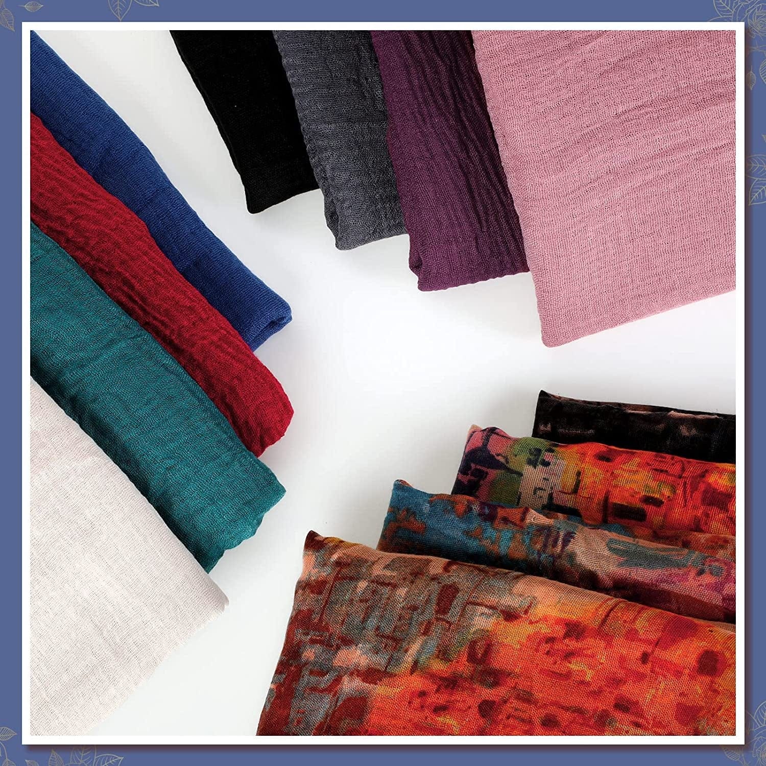 12 Pieces Head Wraps for Women Turban Head Wraps Solid Color African Headwear Headband Tie Soft Long Hair Wrap Scarf Apparel & Accessories > Clothing Accessories > Headwear Geyoga