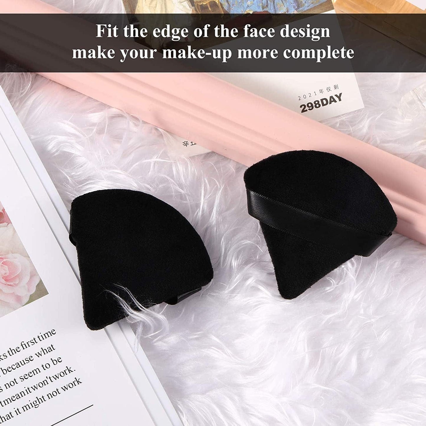 12 Pieces Powder Puff Face Triangle Makeup Puff for Loose Powder Soft Body Cosmetic Foundation Sponge Mineral Powder Wet Dry Makeup Tool(Black,Small) Health & Beauty > Personal Care > Cosmetics > Cosmetic Tools > Makeup Tools Maitys