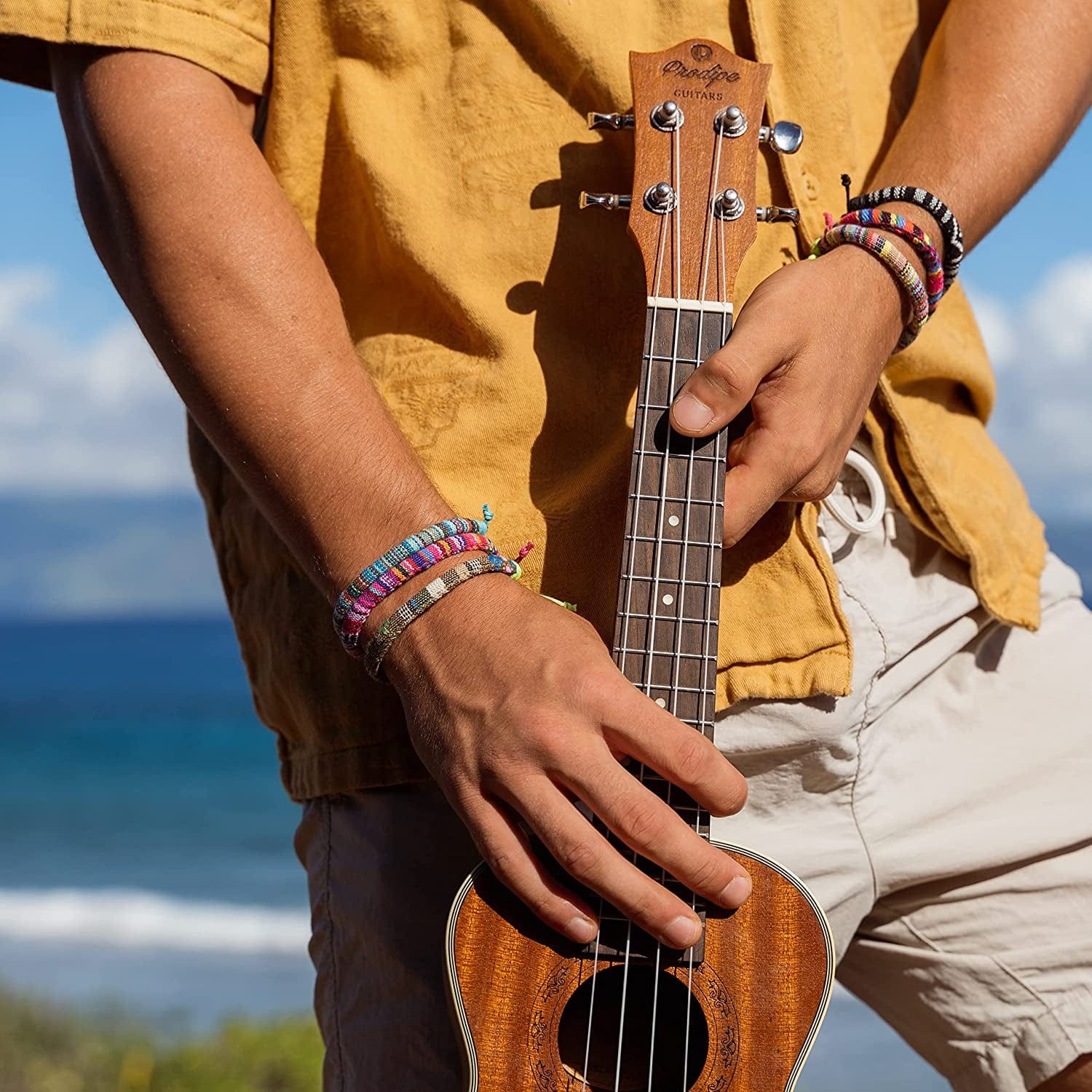 12 Woven Hippie Bracelets for Teen Girls, Adjustable VSCO Girl Braided String Friendship Bracelet for Women, Boho Braid Rope Surfer Jewelry for Men, Aesthetic Bracelets Stocking Stuffers for Teens Apparel & Accessories > Jewelry > Bracelets FROG SAC