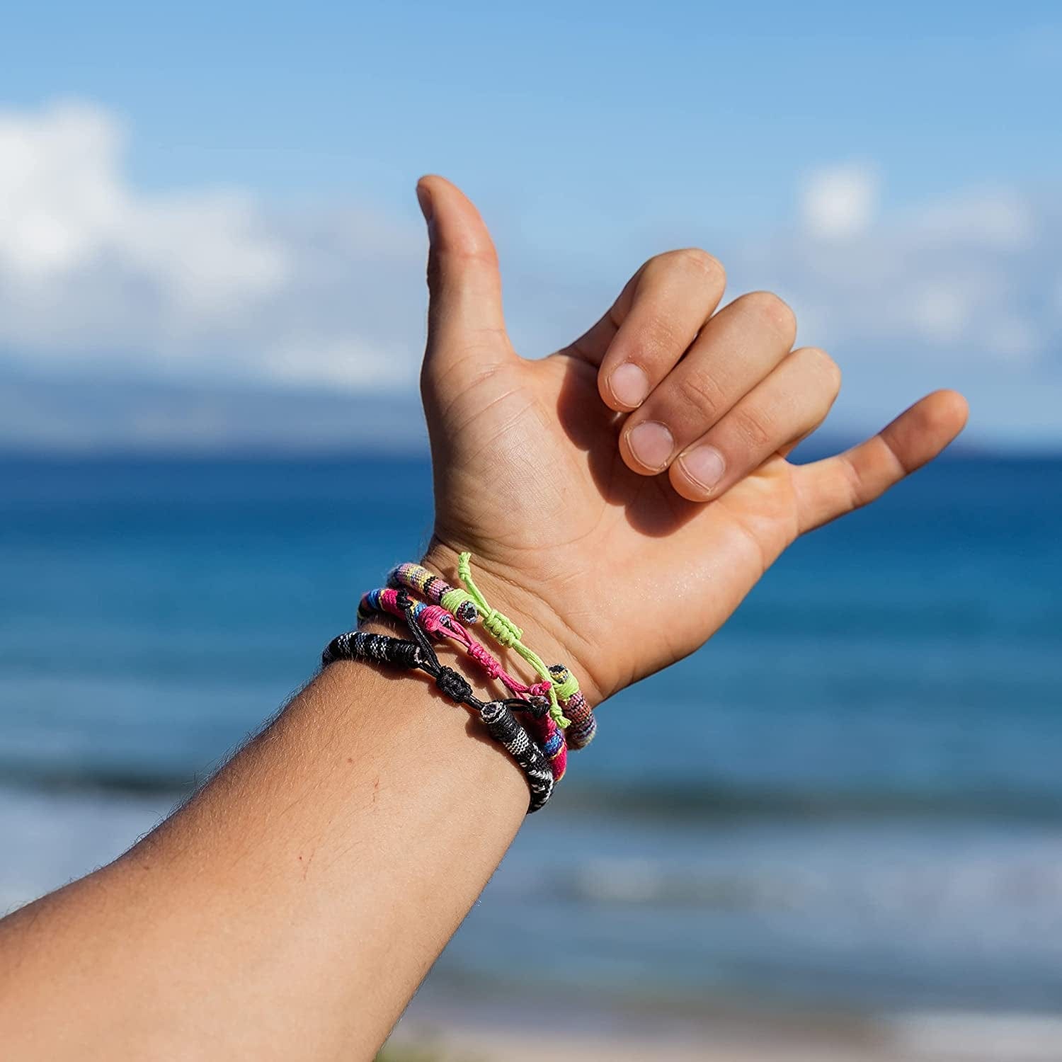 12 Woven Hippie Bracelets for Teen Girls, Adjustable VSCO Girl Braided String Friendship Bracelet for Women, Boho Braid Rope Surfer Jewelry for Men, Aesthetic Bracelets Stocking Stuffers for Teens Apparel & Accessories > Jewelry > Bracelets FROG SAC