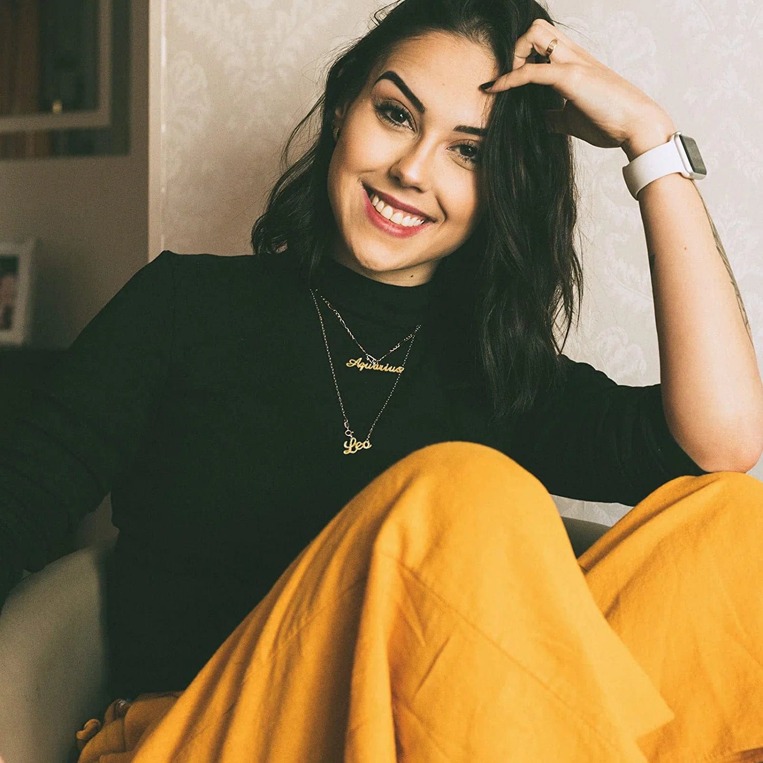 120 PCS Zodiac Word Message Charm Pendant, Gold and Silver Twelve Constellation Charm Alloy Zodiac Nail Charms DIY Pendant for Jewelry Making , Resin Mold , Nail , Etc.