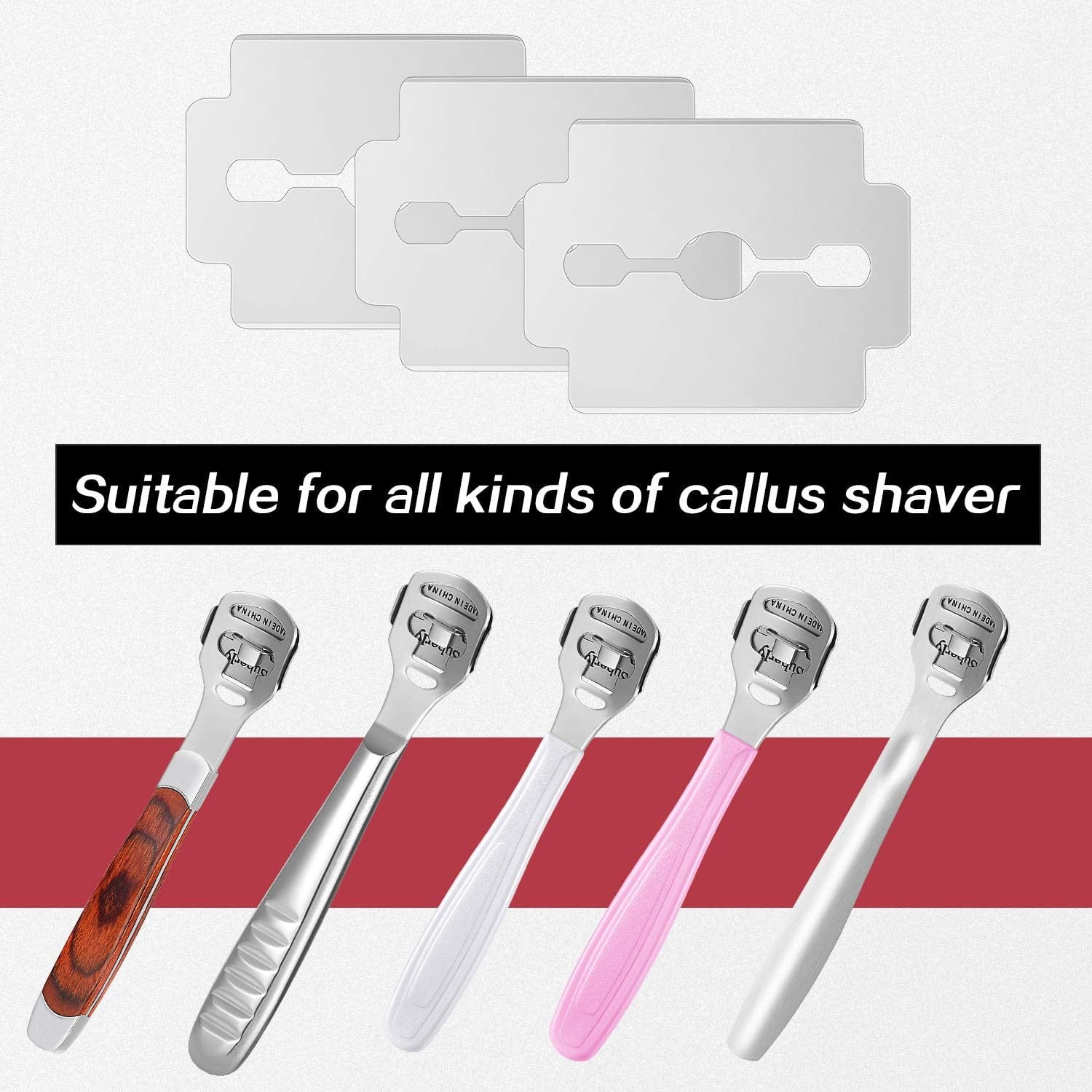 120 Pieces Callus Shaver Replacement Blades Corn Plane Blades Stainless Steel Blades Foot Care Tool for Removing Callus Health & Beauty > Personal Care > Foot Care Mudder