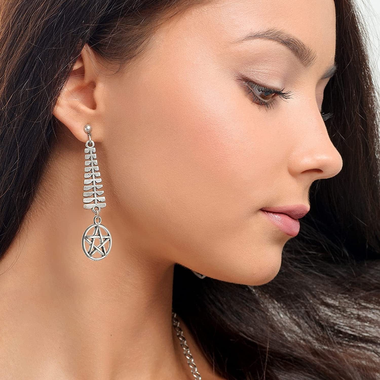 120 Pieces Pentagram Charms Mixed Pentagram Necklace Charms Protection Lucky Pendant for Craft Jewelry Making DIY Necklace Bracelet Earring Keychain Bag Accessories