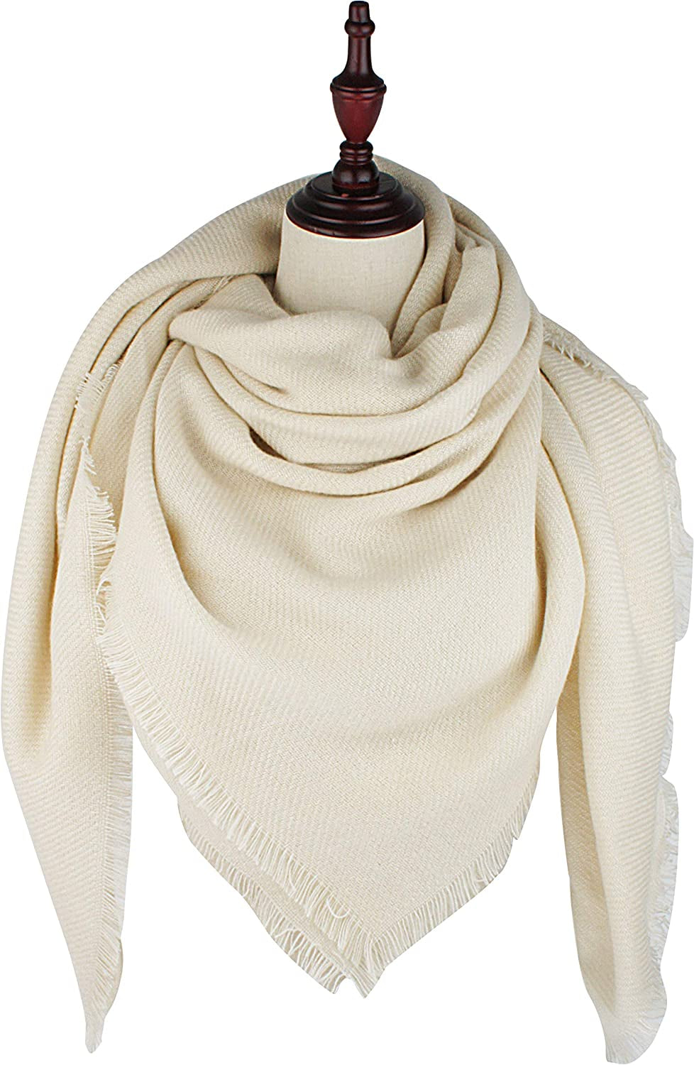 VIVIAN & VINCENT Soft Classic Luxurious Blanket Solid Color Square Scarf Wrap Apparel & Accessories > Clothing Accessories > Scarves & Shawls VIVIAN & VINCENT