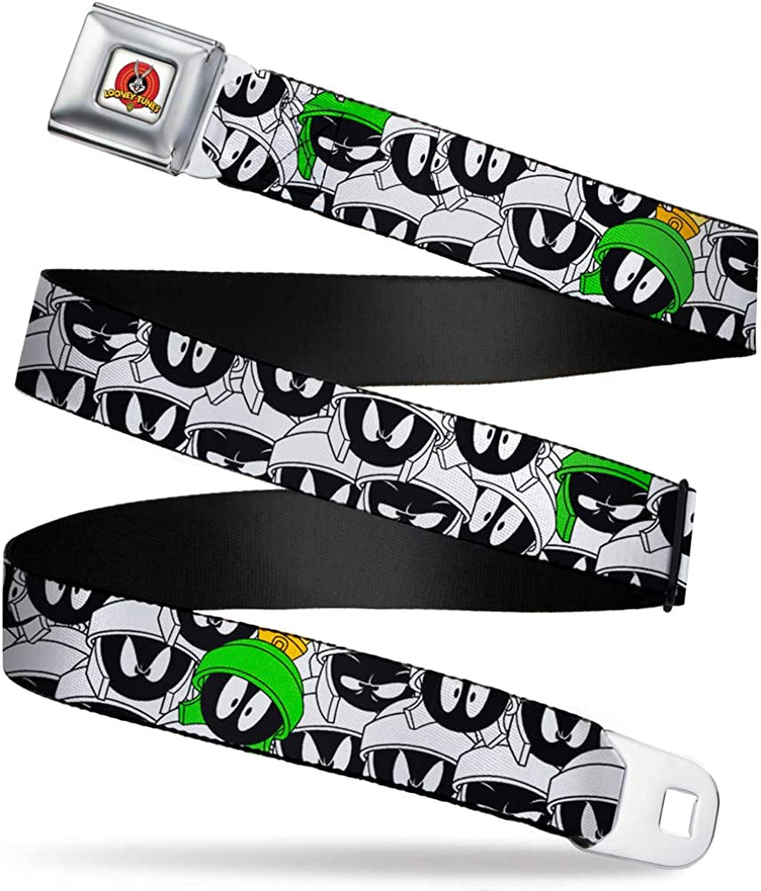 Buckle-Down Standard Seatbelt Belt Marvin the Martian XL, Multicolor, 1.5" Wide-Fits Pant Size 32-52 Apparel & Accessories > Clothing Accessories > Belts Buckle-Down