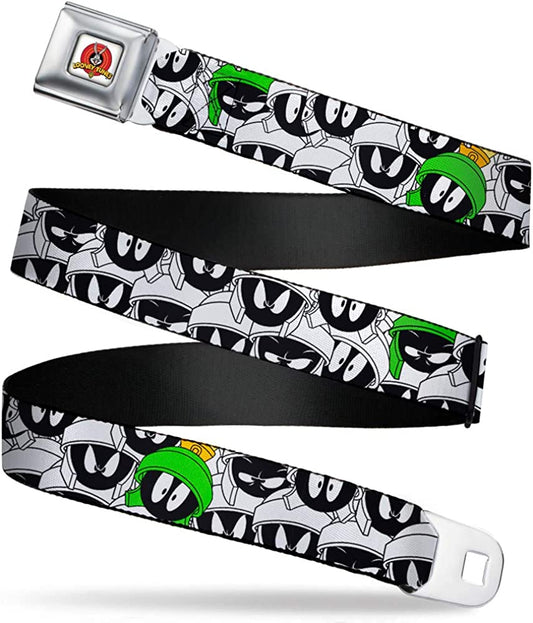 Buckle-Down Standard Seatbelt Belt Marvin the Martian XL, Multicolor, 1.5" Wide-Fits Pant Size 32-52 Apparel & Accessories > Clothing Accessories > Belts Buckle-Down