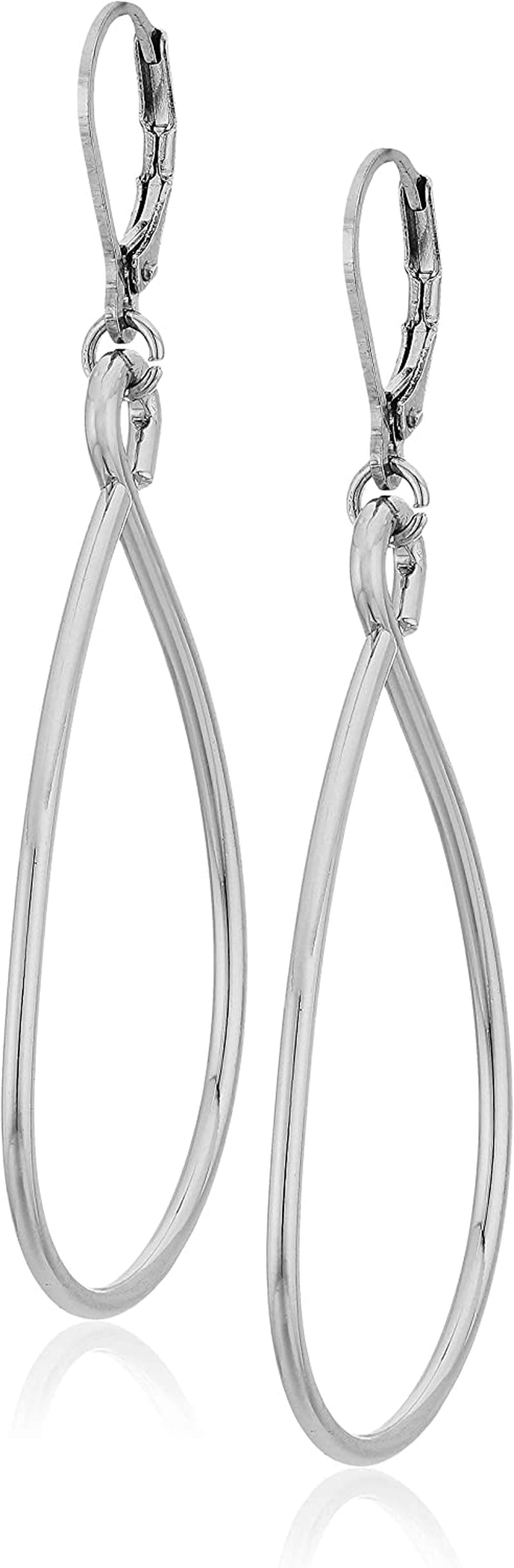 Nine West Classics Apparel & Accessories > Jewelry > Earrings KYLIE MAX Silver Open Drop Earrings