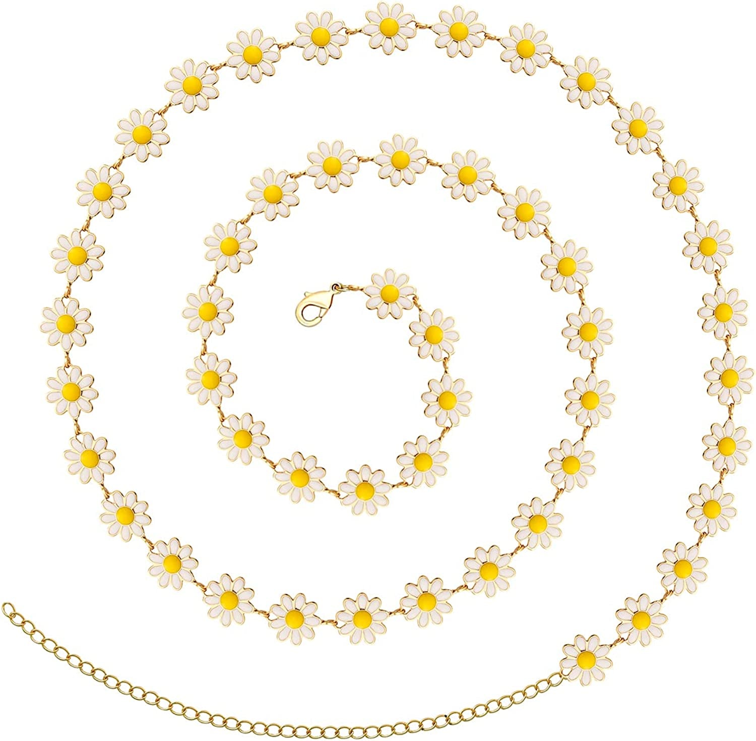 TOBENY 27.5/33.5/40 Inches Waist Belly Chains for the Waist for Women 14K Gold Plated Belly Chains for Women plus Size Body Chain for Women Teens Apparel & Accessories > Jewelry > Body Jewelry TOBENY M 27.5 Inches