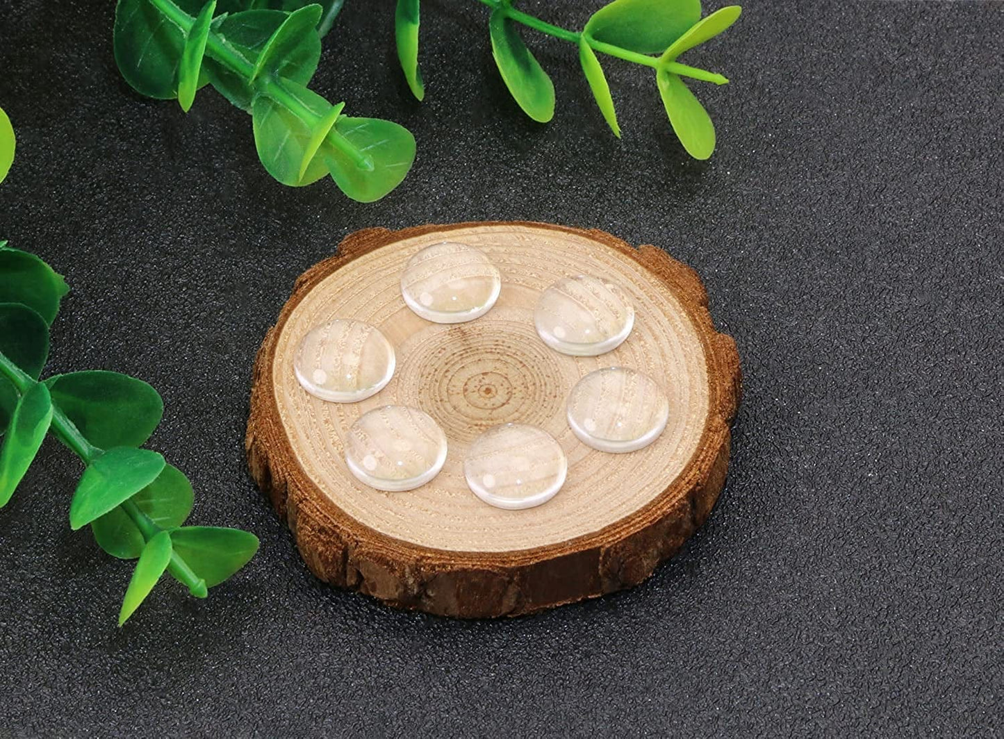 12MM Clear round Glass Cabochons Dome Tiles for DIY Craft Photo Charms, Cameo Pendants, Rings, Necklace and Jewelry Making, 120PCS