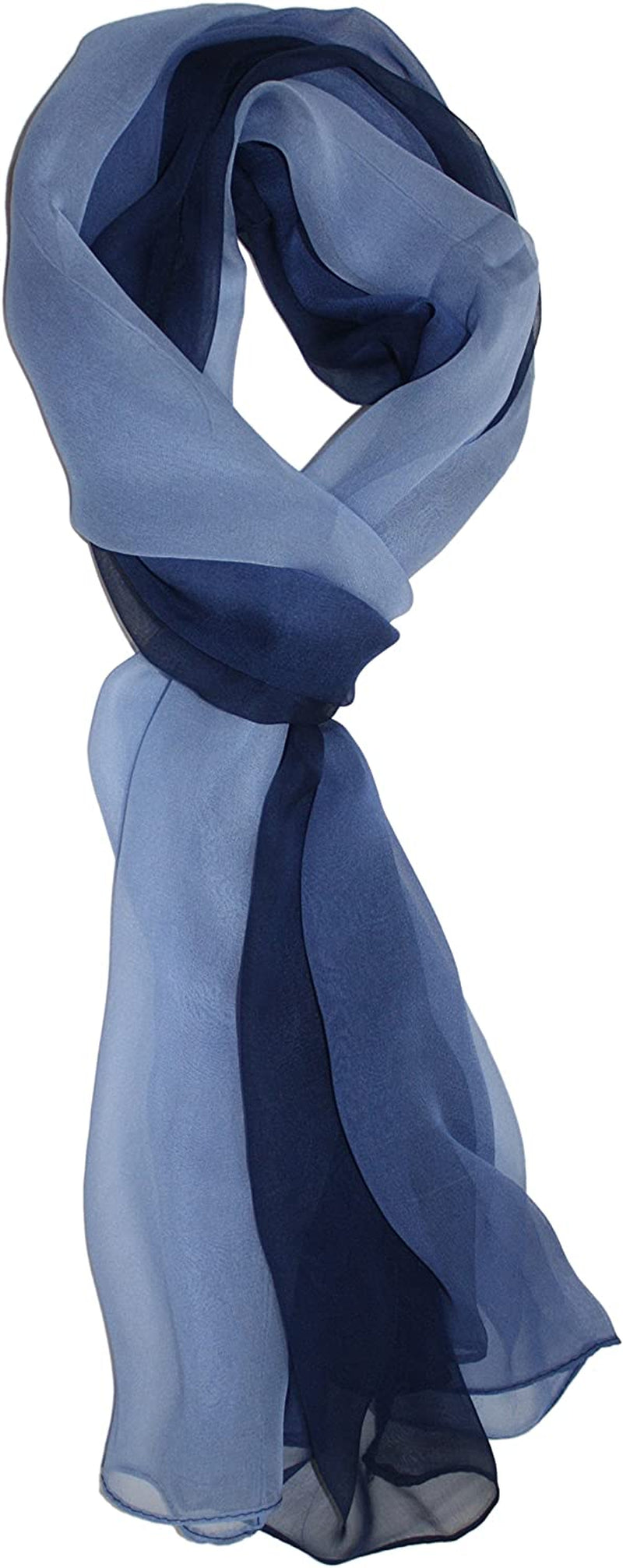 Ted & Jack - Silk Ombre Lightweight Accent Scarf Apparel & Accessories > Clothing Accessories > Scarves & Shawls Ted and Jack Celtic Blues