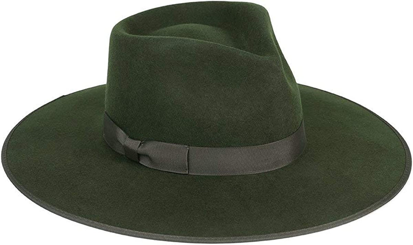 Lack of Color Women'S Rancher Fedora Hat Apparel & Accessories > Clothing Accessories > Hats Lack of Color Forest Green Small