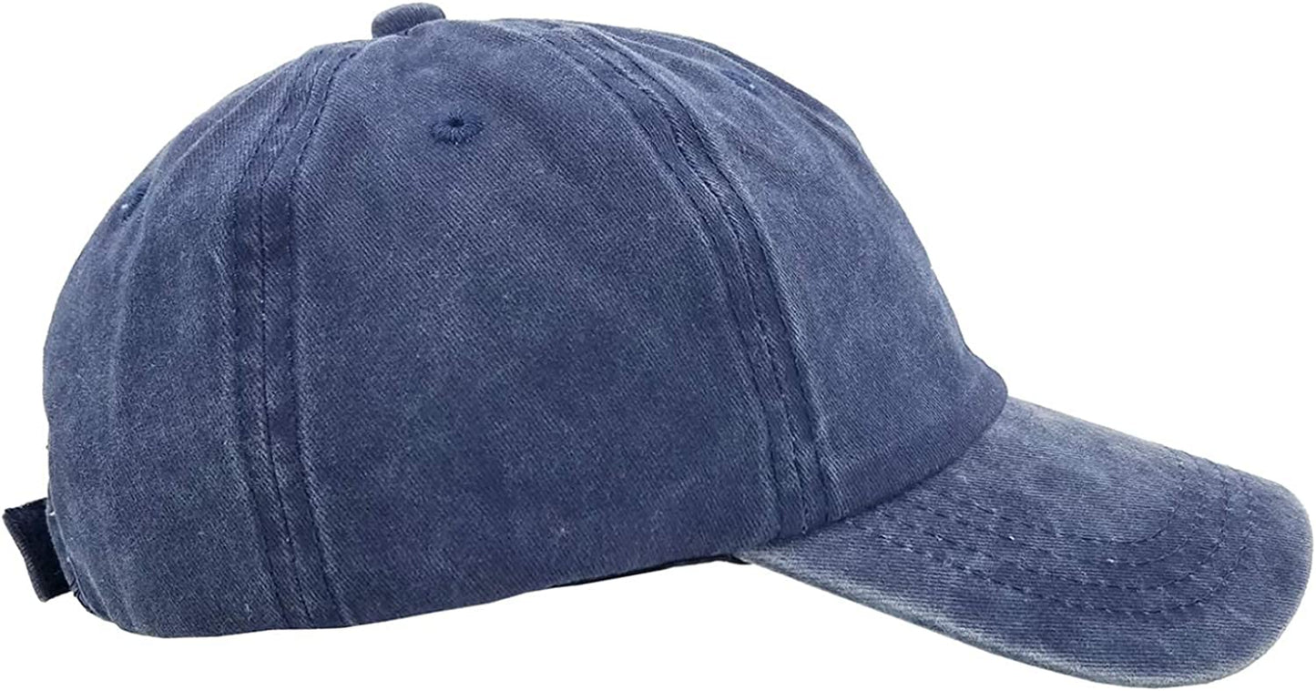Eohak Ponytail Baseball Hat Distressed Retro Washed Womens Twill Apparel & Accessories > Clothing Accessories > Hats KYLIE MAX