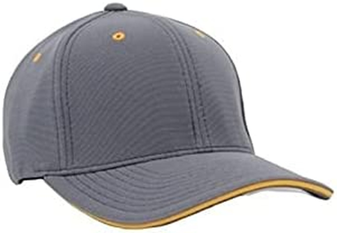 Universal M2 Contrast Flexfit® Cap Apparel & Accessories > Clothing Accessories > Headwear Pacific Headwear Graphite/Gold Large-X-Large