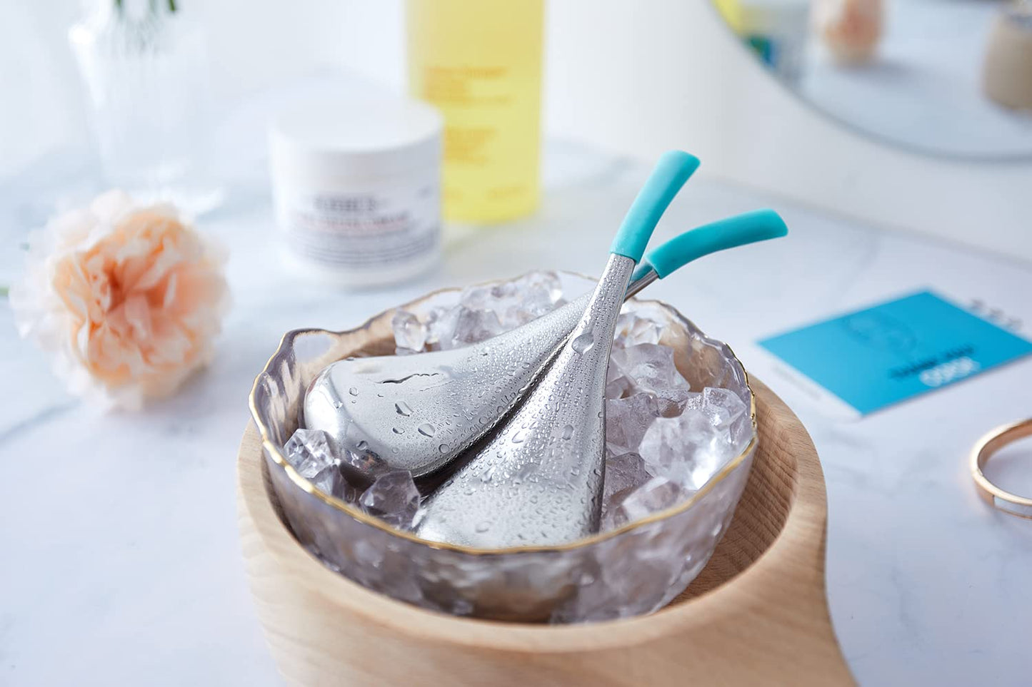 OSRSR Cryo Sticks,Unbreakable Stainless Steel Beauty Ice Facial Massage Tools for Woman,Skin Case Ice Globes Cryo Spoons,Cooling Globes Cold Globes for Face,Eyes & Neck Health & Beauty > Personal Care > Cosmetics > Cosmetic Tools > Skin Care Tools OSRSR