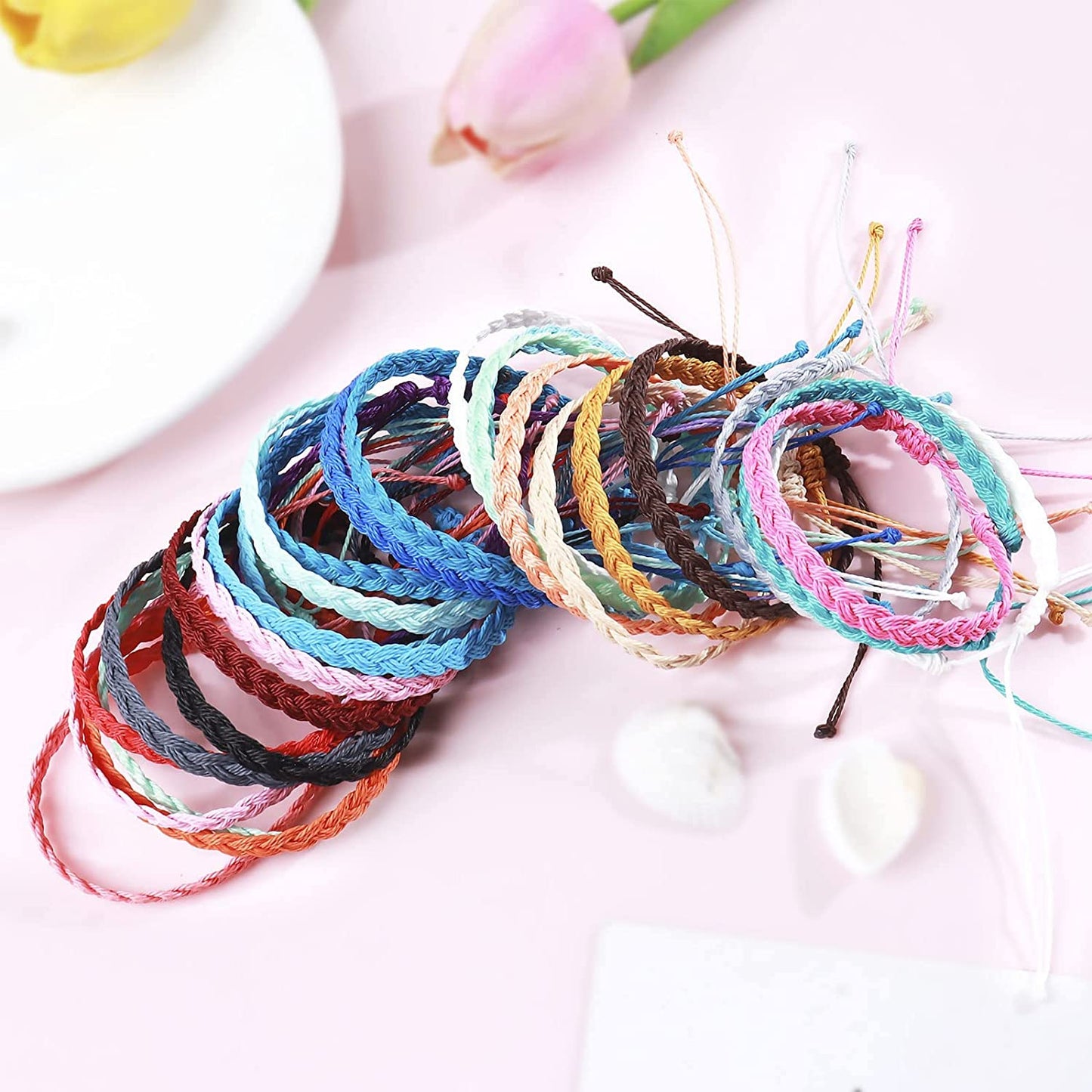 Boho String Bracelets for Women Waterproof Wave Surfer Bracelets for Summer Adjustable Rope Braided Bracelets Gifts for Teen Girls Cute Friendship Bracelets Pack Gifts for Holiday Apparel & Accessories > Jewelry > Bracelets Harry and Henry