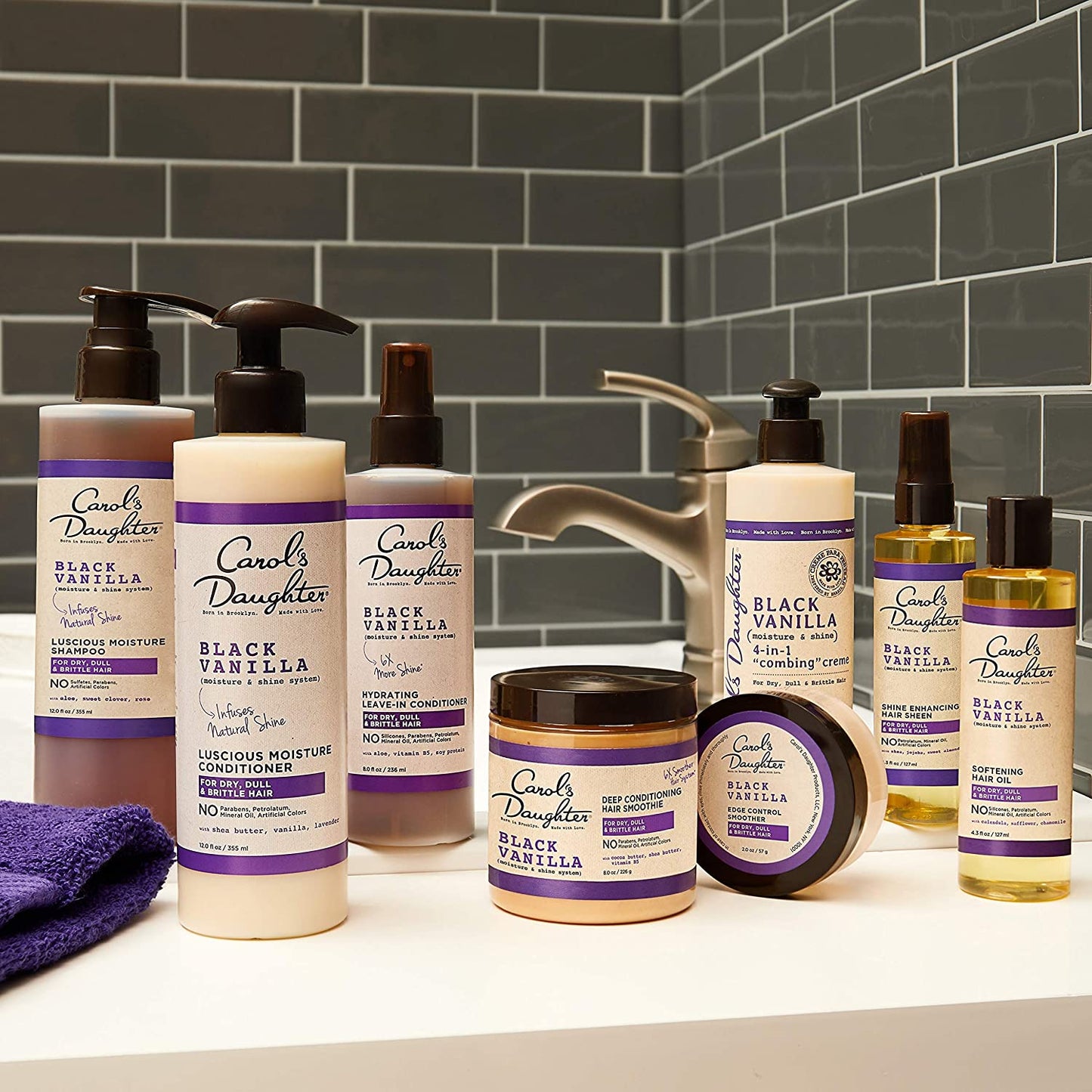 Carol’S Daughter Black Vanilla Curly Hair Sulfate Free Shampoo and Conditioner Set for Dry, Damaged Natural Hair, Moisturizing and Hydrating Hair Care Bundle - Made with Shea Butter, Aloe and Rosemary Health & Beauty > Personal Care > Hair Care Carol's Daughter