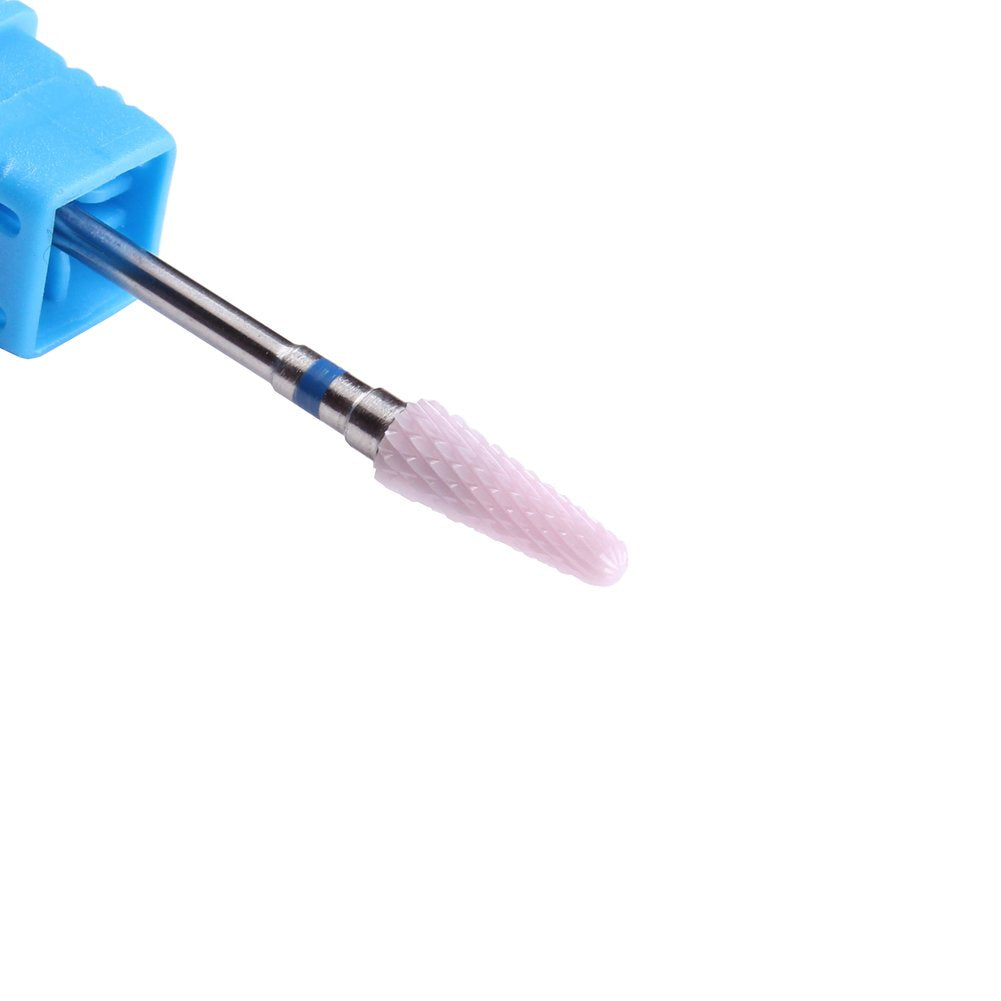 Carbide Drill Bits Tapered Cone Cuticle Clean Bit Nail Art Pedicure Manicure Tools Accessories Medium Grit Silver Health & Beauty > Personal Care > Cosmetics > Cosmetic Tools > Nail Tools MZCMSL Pink-Ceramic