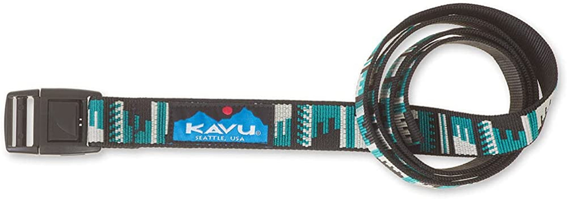 KAVU Burly Belt 1 Inch Nylon Adjustable Waist - Made in America Apparel & Accessories > Clothing Accessories > Belts KAVU-Outdoors Teal Vibes One Size