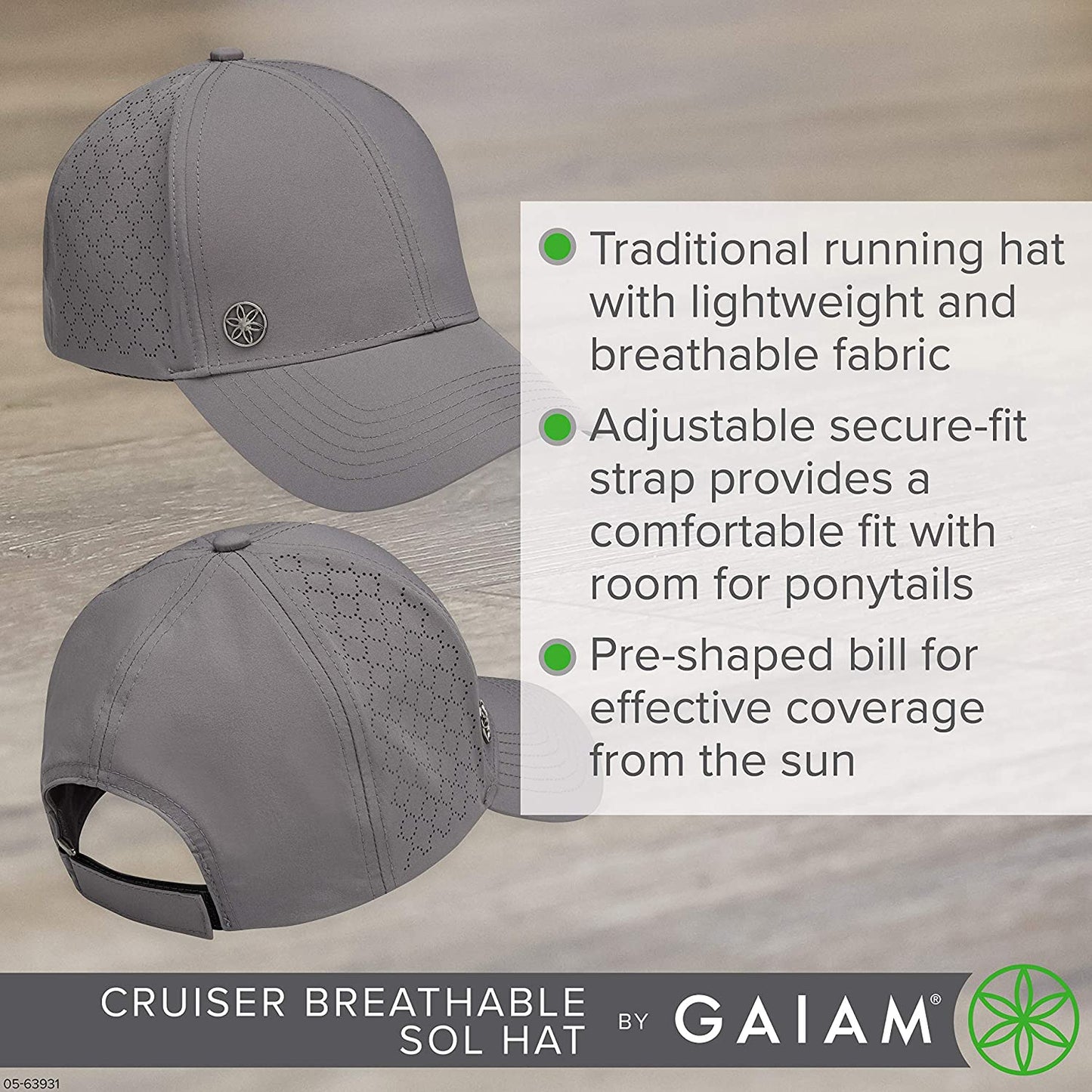 Gaiam Unisex-Adult Mens Cruiser Sol Apparel & Accessories > Clothing Accessories > Hats Fit For Life
