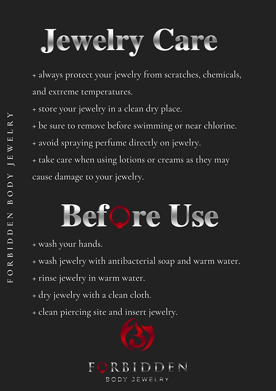 14G-16G Internally Threaded Titanium Straight Barbell Body Piercing Jewelry (Sold Individually) Apparel & Accessories > Jewelry > Body Jewelry Forbidden Body Jewelry