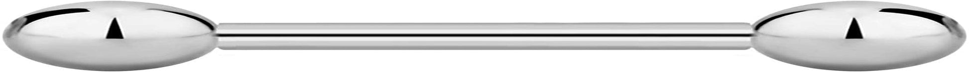 14G-16G Internally Threaded Titanium Straight Barbell Body Piercing Jewelry (Sold Individually) Apparel & Accessories > Jewelry > Body Jewelry Forbidden Body Jewelry 14G 10mm (3/8") 4mm Balls