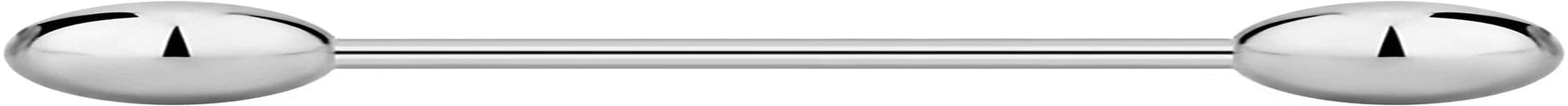 14G-16G Internally Threaded Titanium Straight Barbell Body Piercing Jewelry (Sold Individually) Apparel & Accessories > Jewelry > Body Jewelry Forbidden Body Jewelry 16G 12mm (1/2") 4mm Balls