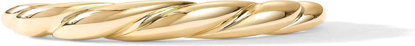 14K Gold Plated Croissant Dome Ring | Twisted Braided Gold Plated Ring | Chunky Signet Ring