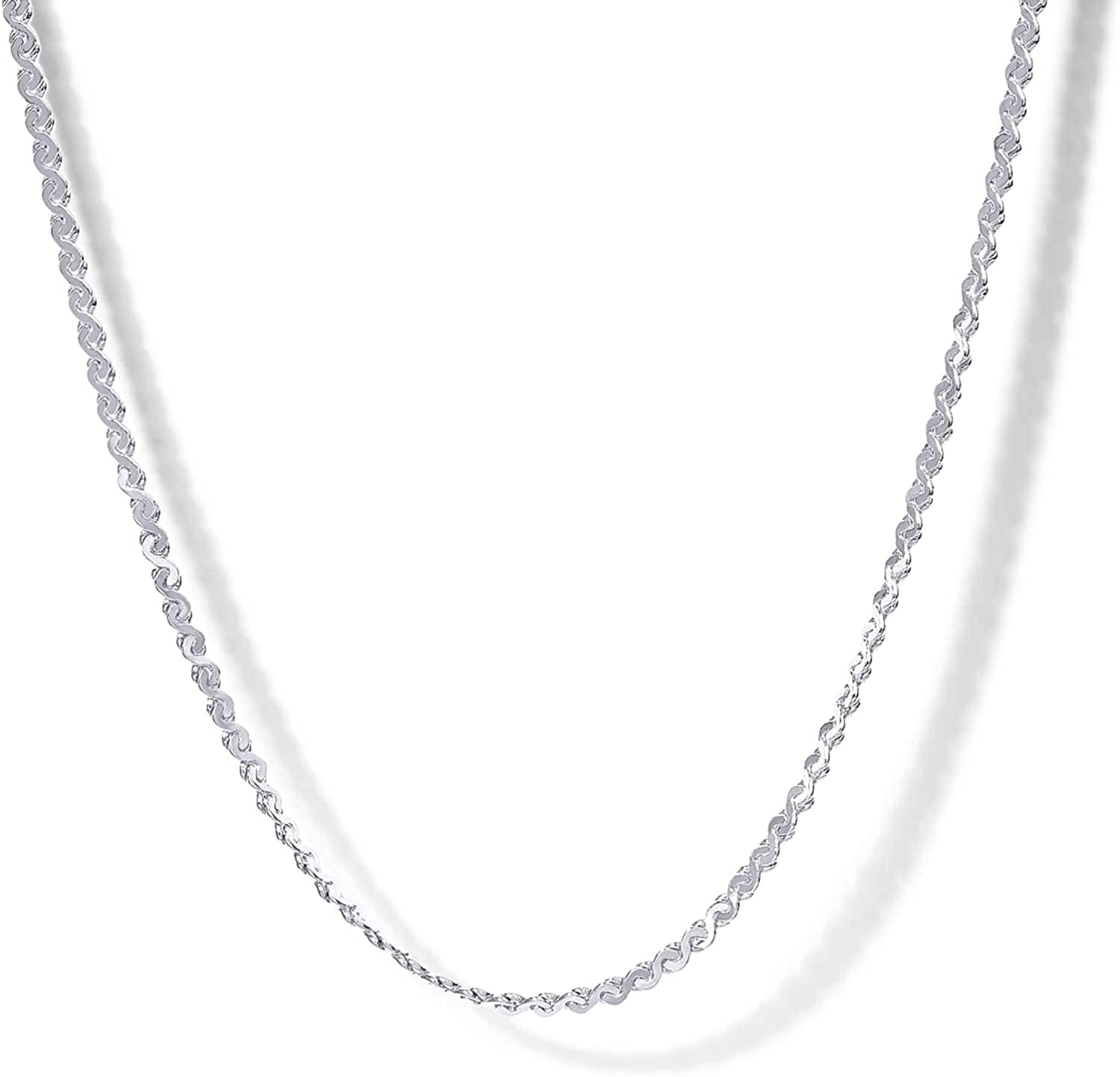 14K Gold Plated Curb Paperclip Box Sphere Bead Snake Herringbone and Figaro Chain Adjustable Necklace Serpentine / white gold plated