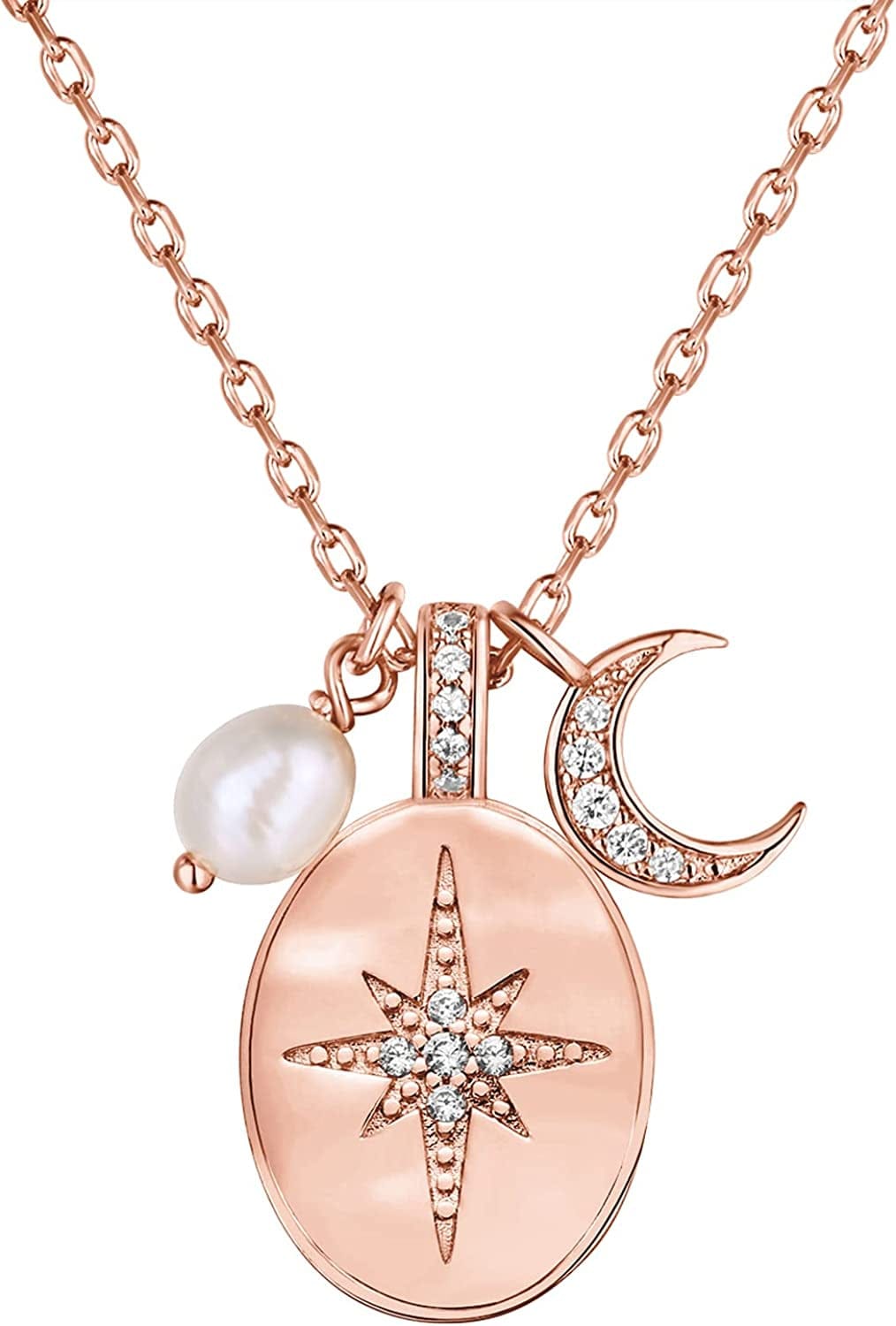 14K Gold Plated Engraved Coin Pendant | Byzantine Coin Necklace | Bohemian Necklace Cluster / Rose Gold