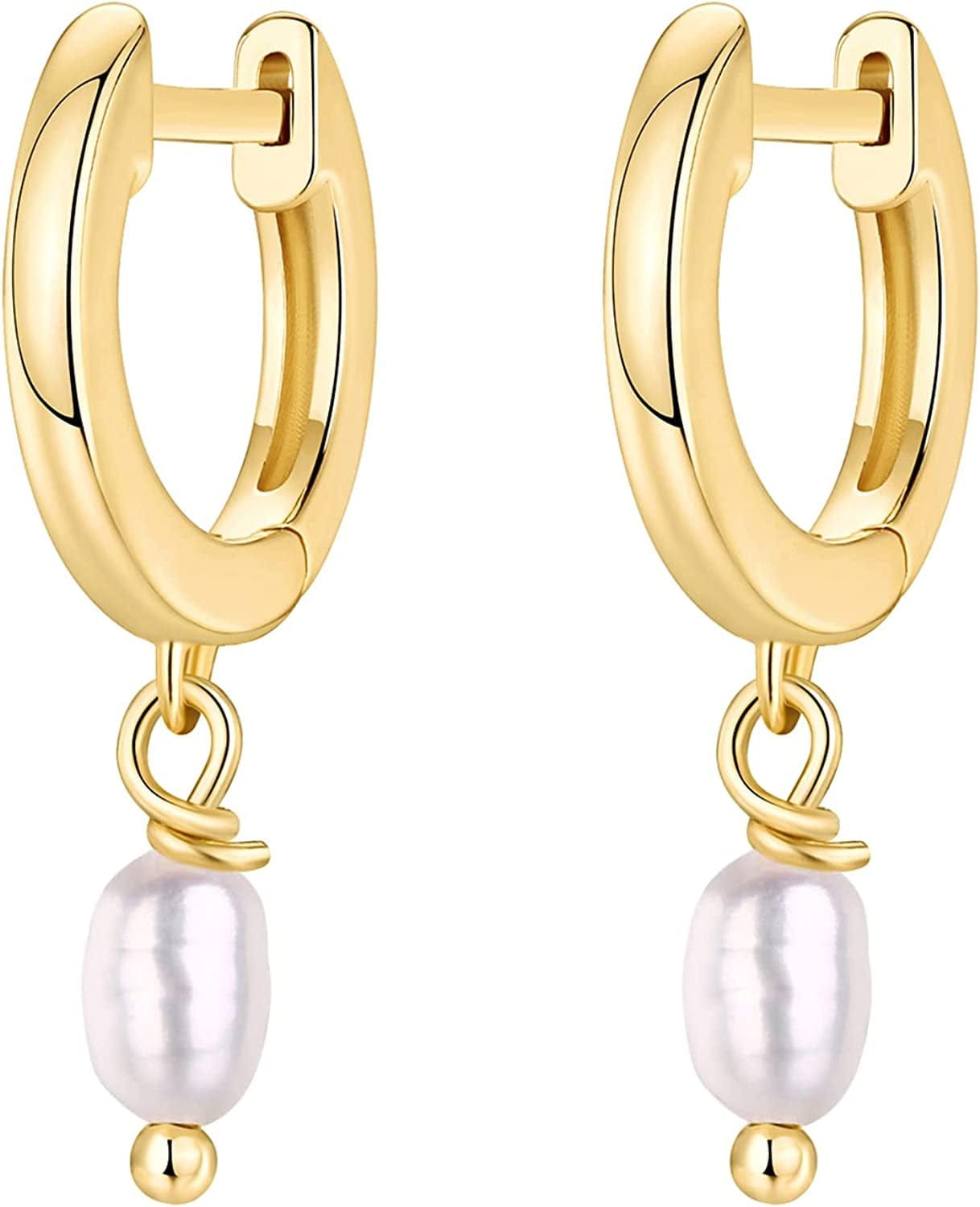 14K Gold Plated S925 Sterling Silver Post BOHO Drop Lightweight/Dangle Huggie Earrings for Women |Bohemian Dainty Earrings