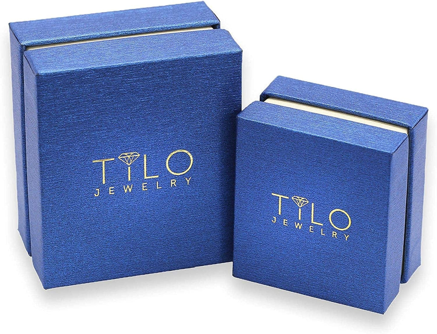 14K White Gold Solitaire round Cubic Zirconia CZ Stud Earrings in Secure Screw-Backs