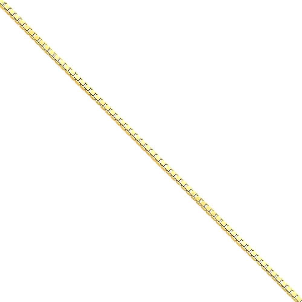 14K Yellow Gold 1.3Mm Link Box Chain Anklet Ankle Beach Bracelet Fine Jewelry for Women Gifts for Her Apparel & Accessories > Jewelry > Anklets IceCarats