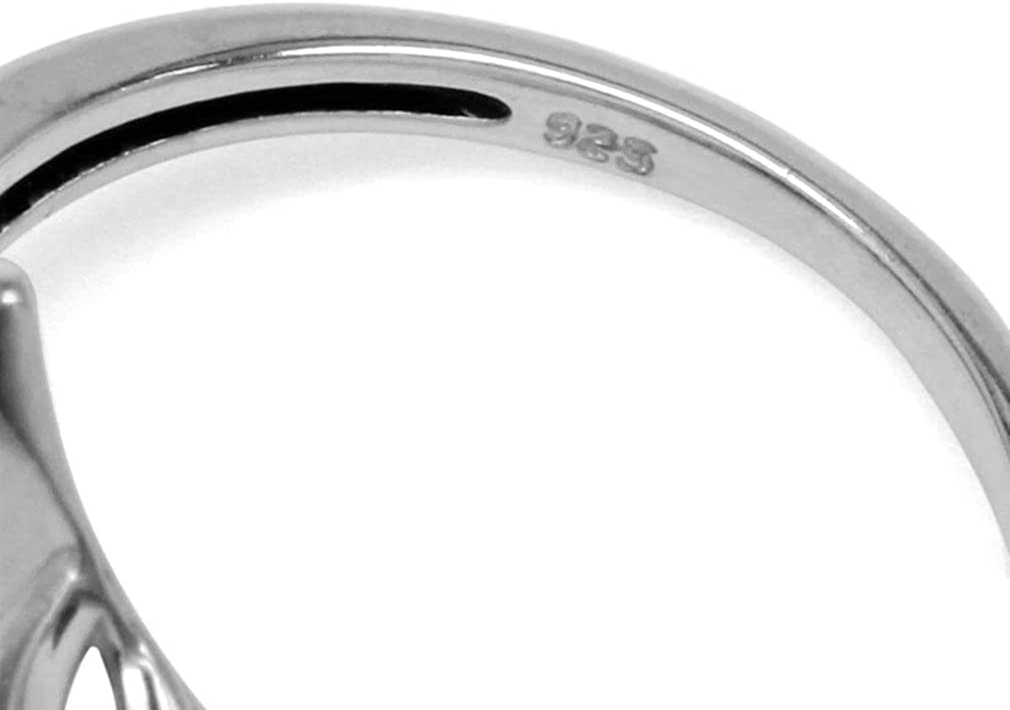 14X7Mm Natural Marquise Shape Black Onyx 925 Sterling Silver Filigree Ring