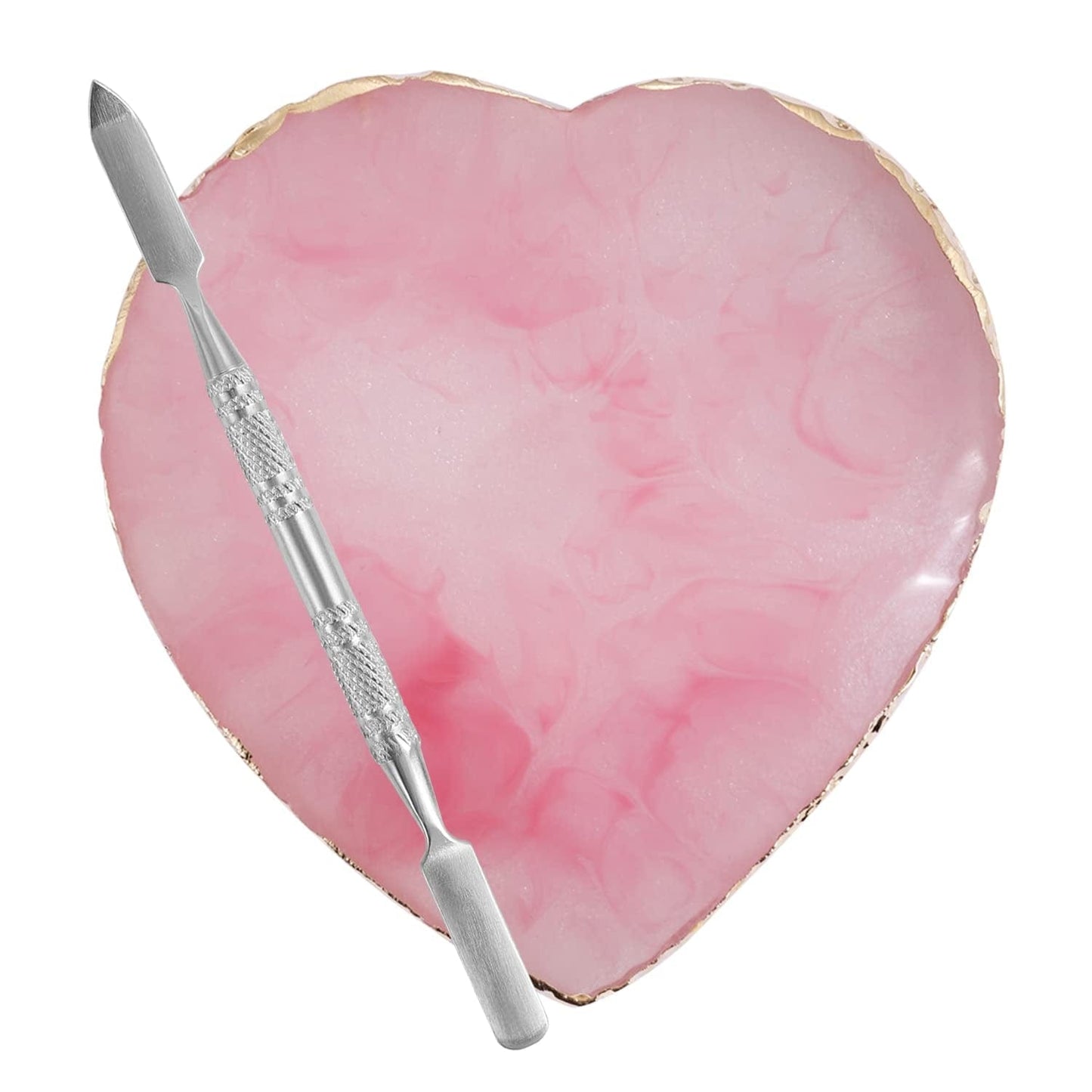 15 Pcs Nail Art Brushes with 2 Pcs Heart Resin Nail Art Palette, Nail Art Painting Tools for Nail Art Home Salon (Multicolor) Health & Beauty > Personal Care > Cosmetics > Cosmetic Tools > Nail Tools Pengxiaomei Pink